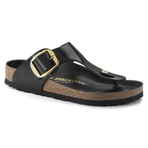BIRKENSTOCK Gizeh Big Buckle - HIGH SHINE BLACK